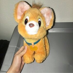 Vintage Disney Oliver and Company OLIVER Cat 10" Plush Stuffed Sears 1988 Collar